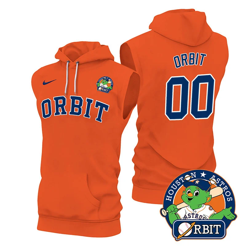 Houston Astros Orbit Green Sleeveless Hoodie