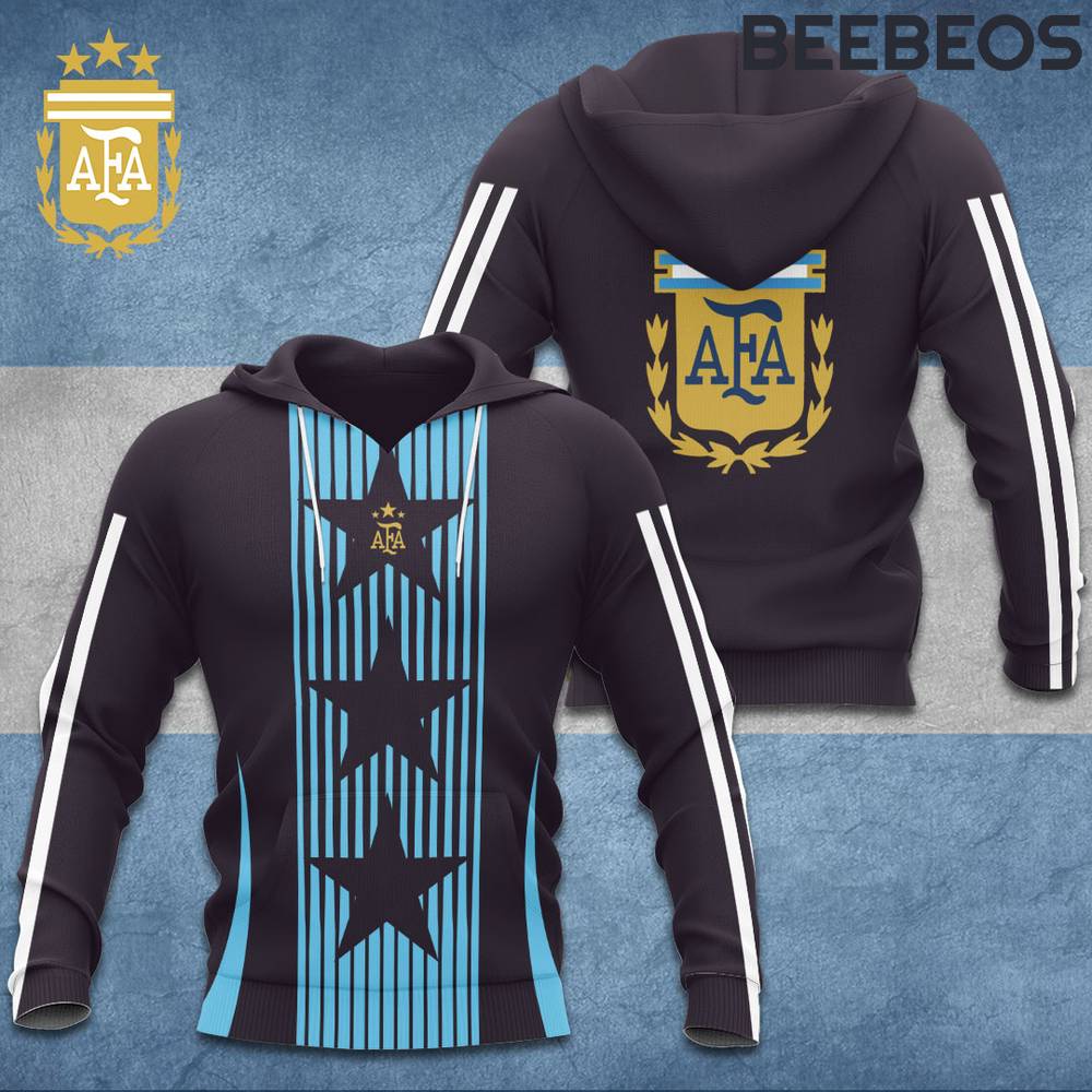 Argentina National Football Team 3-Star Hoodie