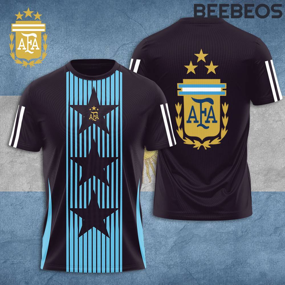 Argentina National Football Team 3-Star T-Shirt