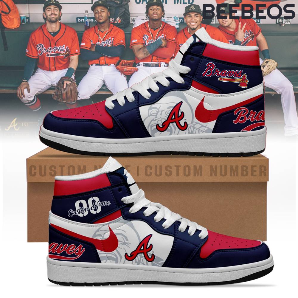 Atlanta Braves Air Jordan 1 Sneaker