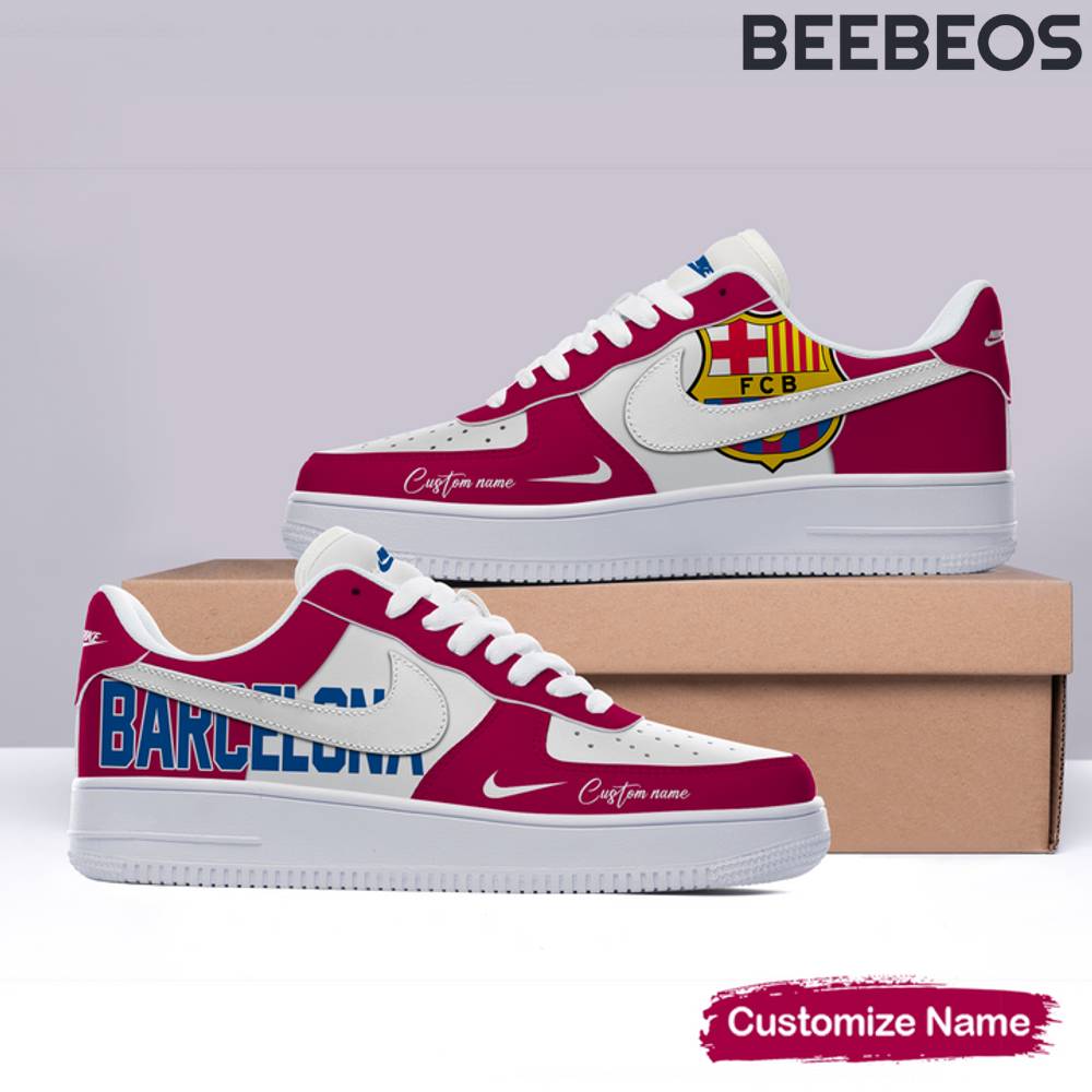 Barcelona Custom Name For Fans Air Force 1