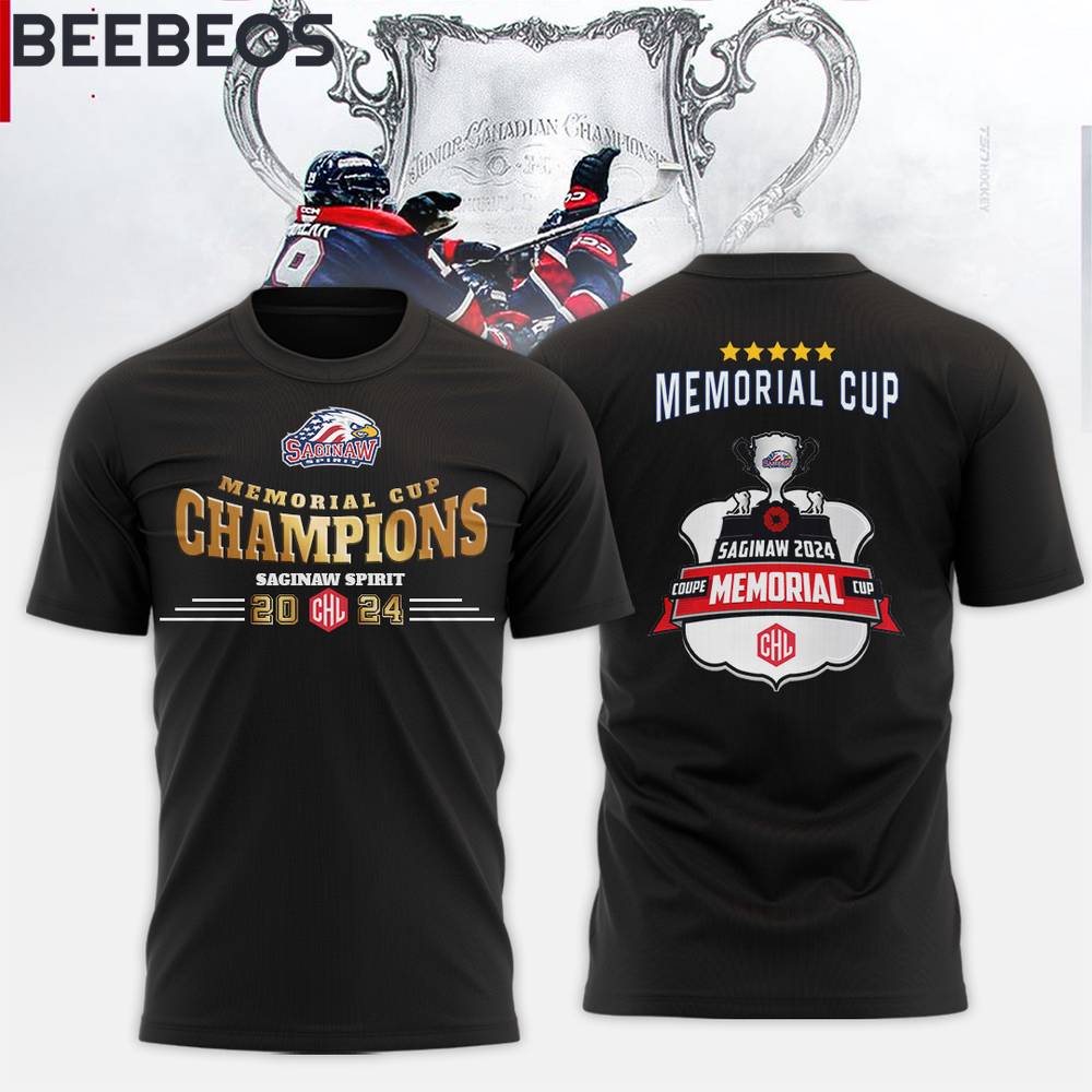 CHL Saginaw Spirit Champions Memorial Cup 2024 T-Shirt