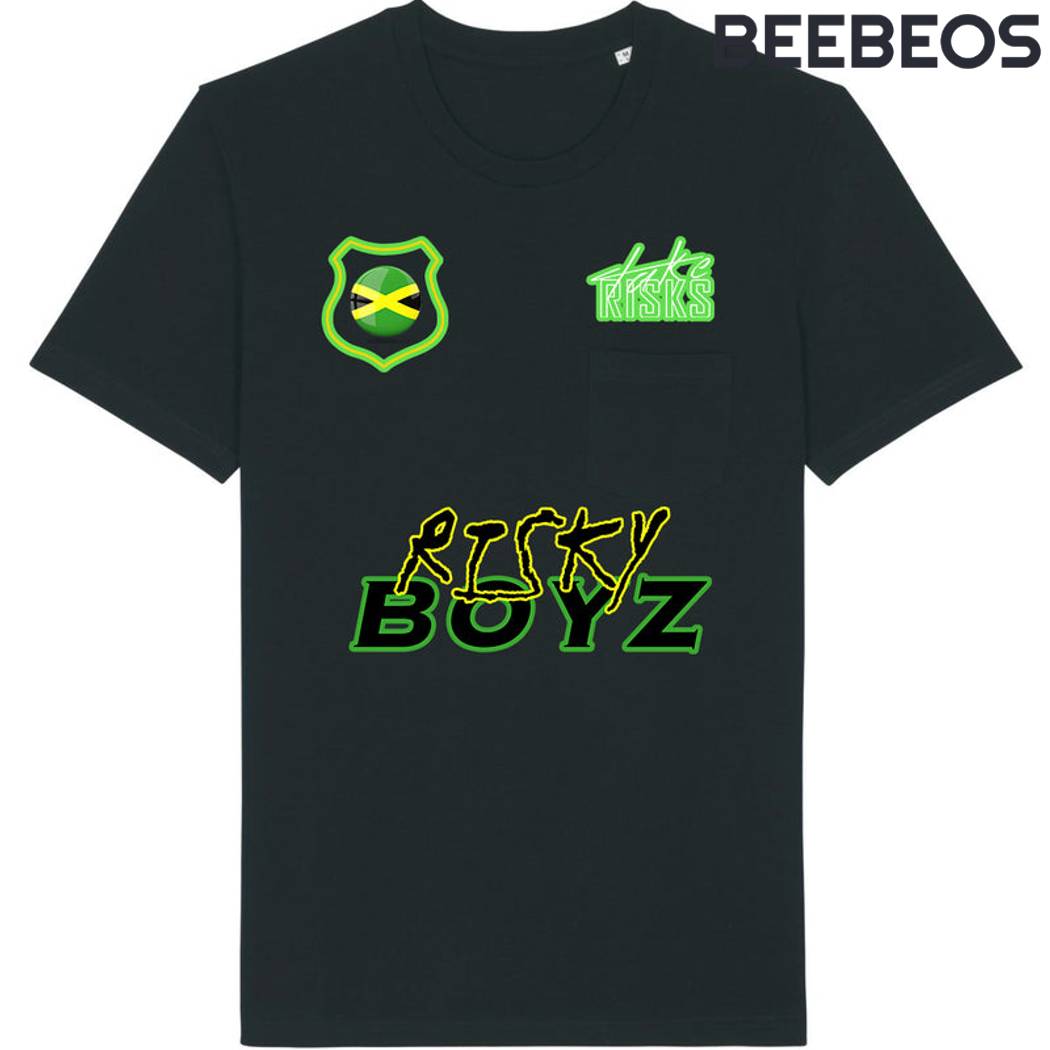 Casablanca Take Risks Jamaica Risky Boyz Black Tee