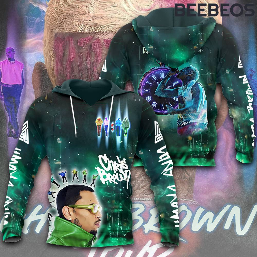 Chris Brown 11:11 Tour Galaxy Hoodie