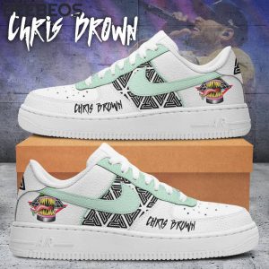 Chris Brown White Air Force 1 Shoes