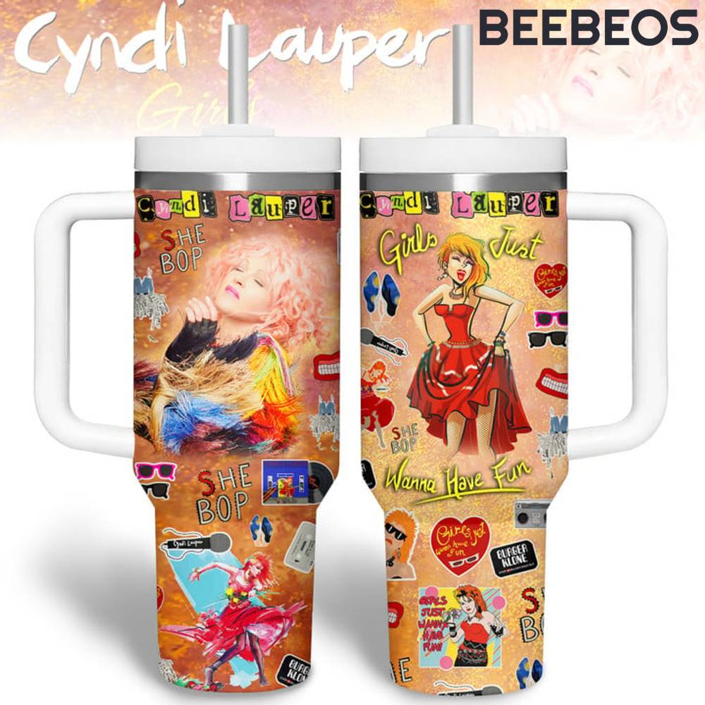 Cyndi Lauper Girl Just Wanna Stanley Tumbler