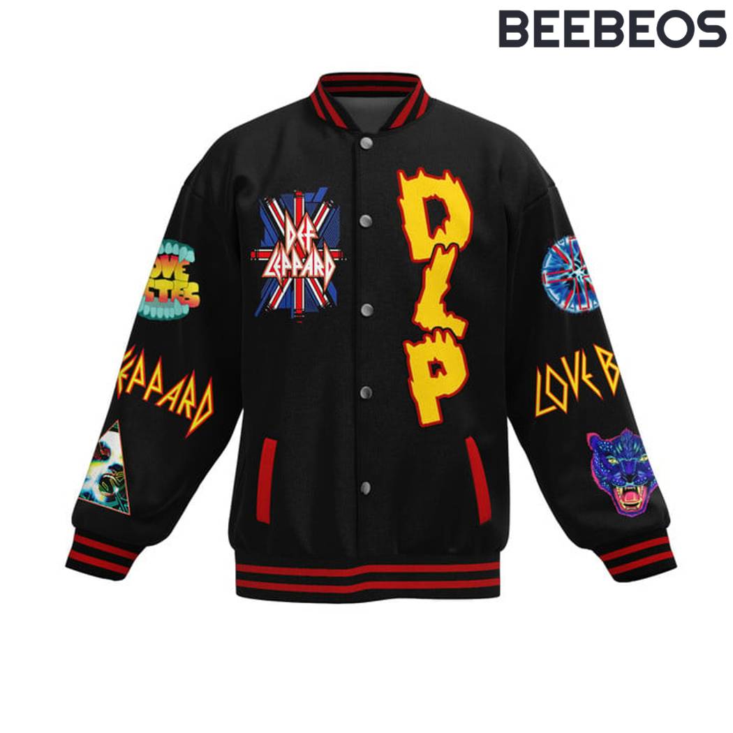 Def Leppard Get Rocked Baseball Jacket