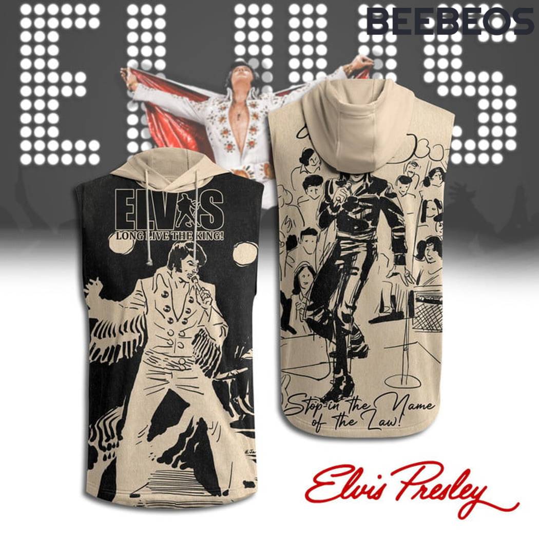 Elvis Presley Long Live The King Sleeveless Hoodie