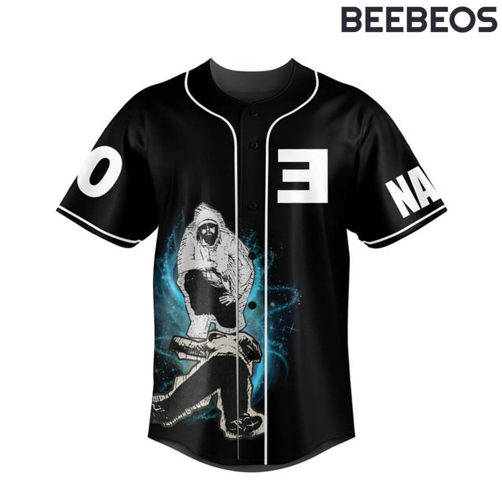 Eminem The Death of Slim Shady Black Baseball Jersey