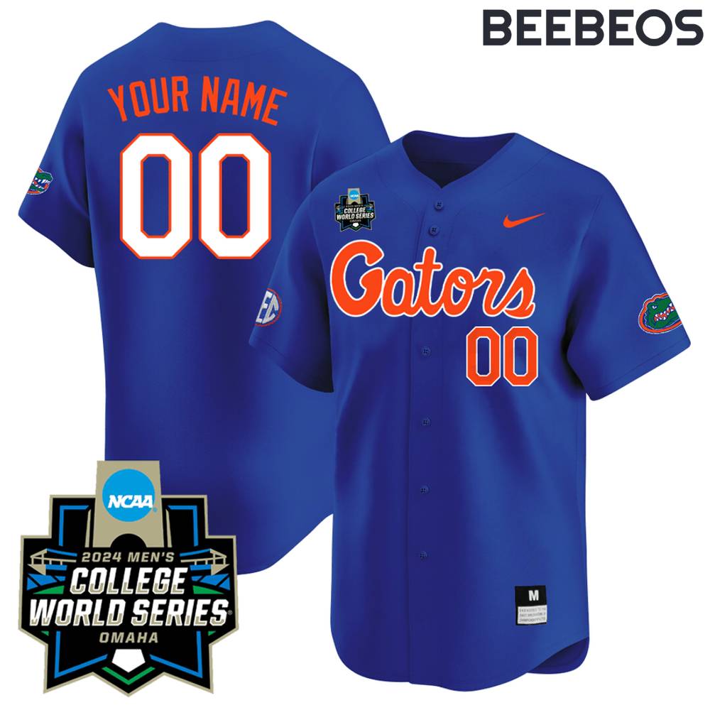 Florida Gators 2024 College World Series Orange Baseball Jersey