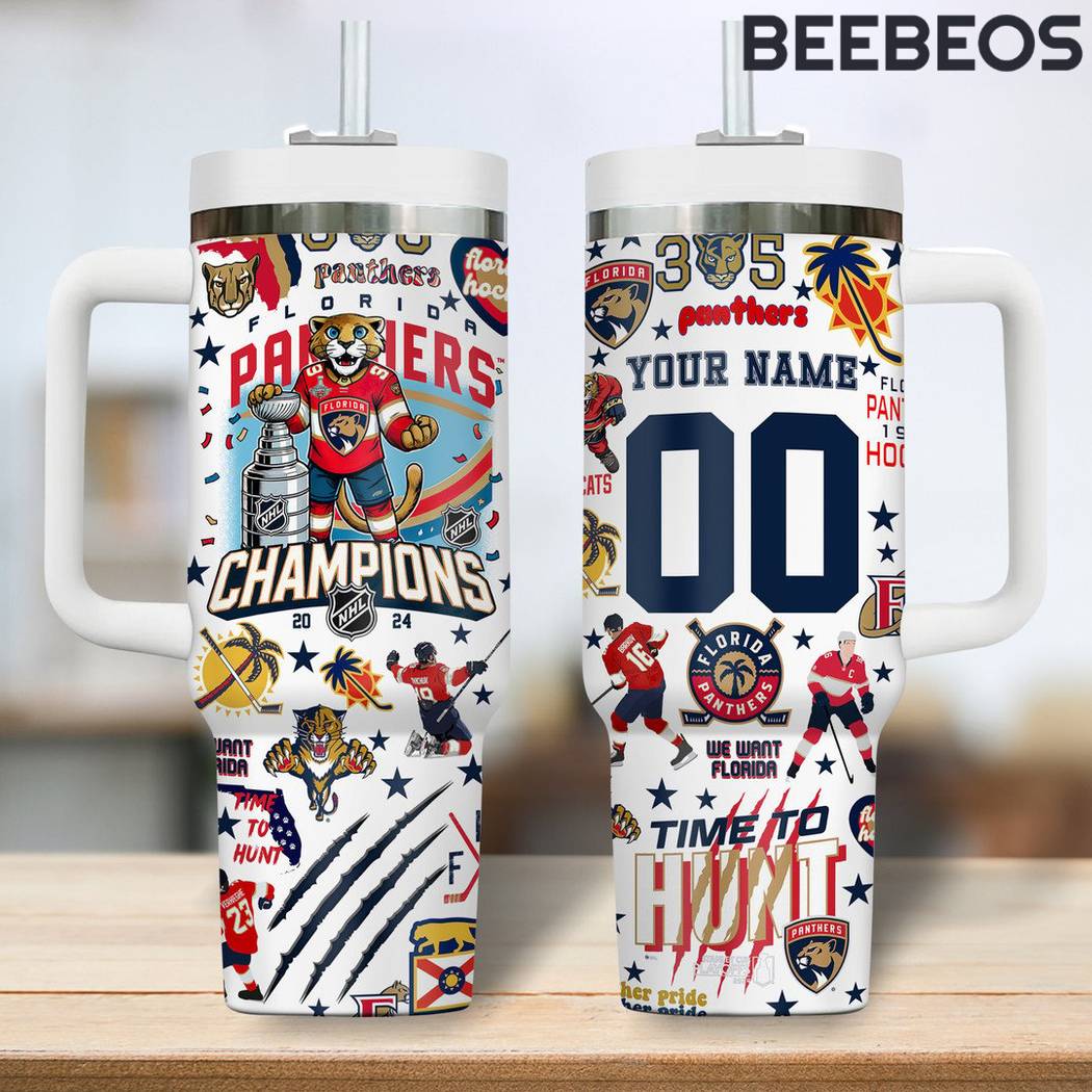 Florida Panthers 2024 Stanley Cup Champions White Stanley Tumbler