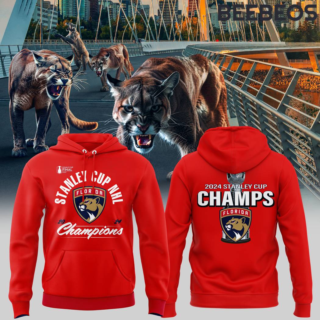 Florida Panthers 2024 Stanley Cup Champs Red Hoodie