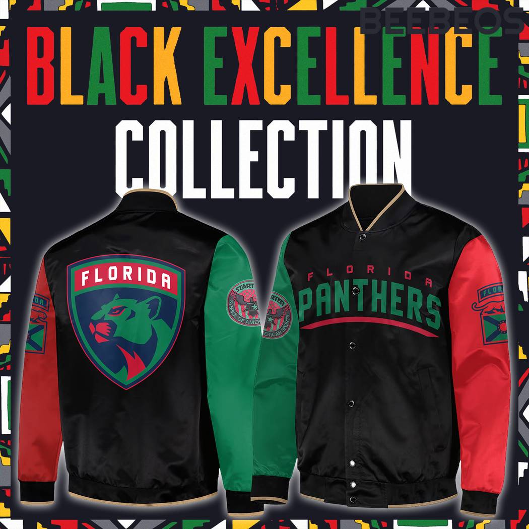 Florida Panthers Black Excellence Baseball Jacket