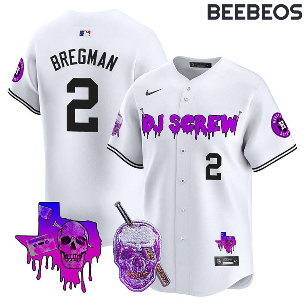 Houston Astros DJ Screw White Baseball Jersey