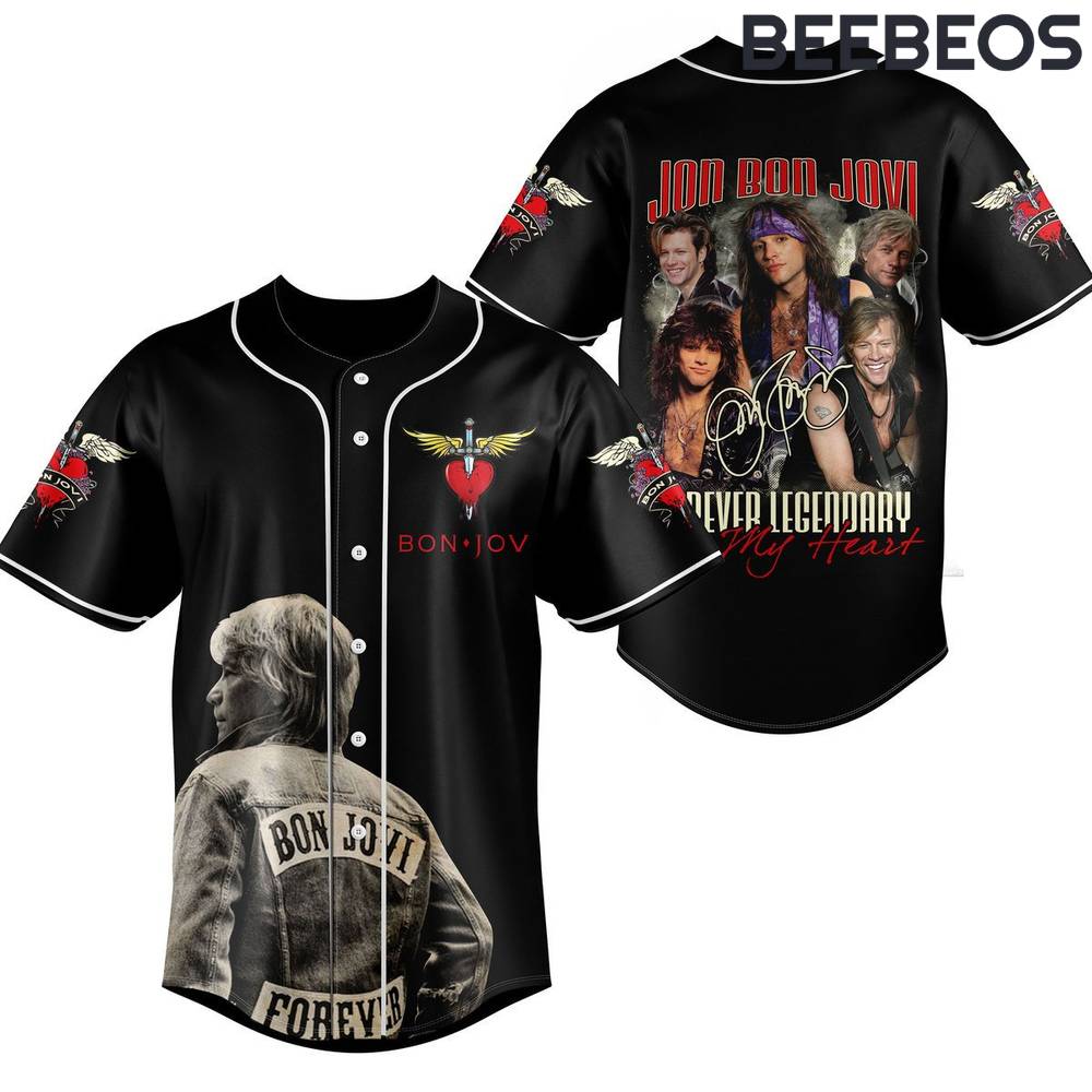 Jon Bon Jovi Baseball Jersey