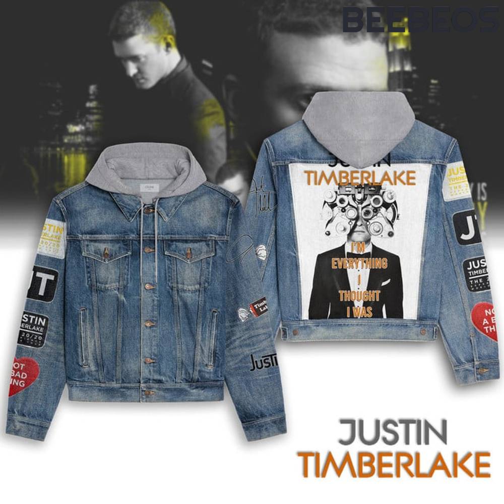 Justin Timberlake Hooded Denim Jacket