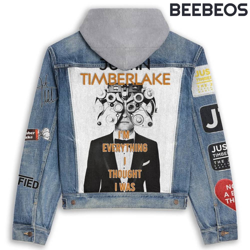 Justin Timberlake Hooded Denim Jacket