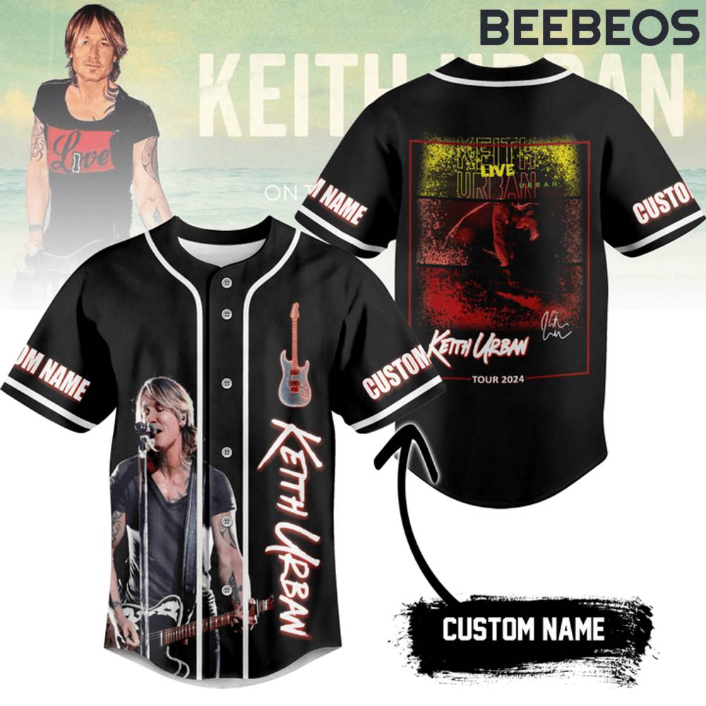 Keith Urban Tour 2024 Baseball Jersey