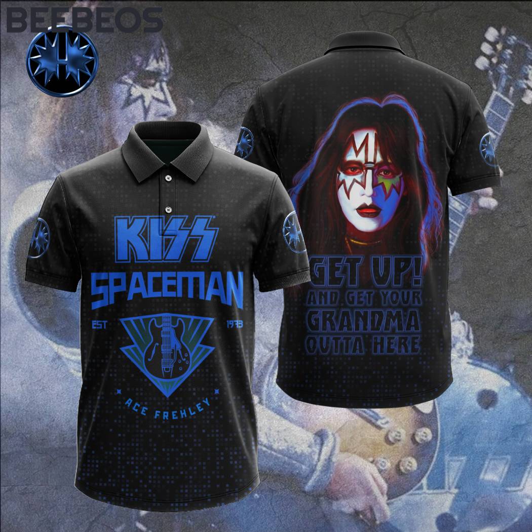 Kiss Band Spaceman Polo Shirt