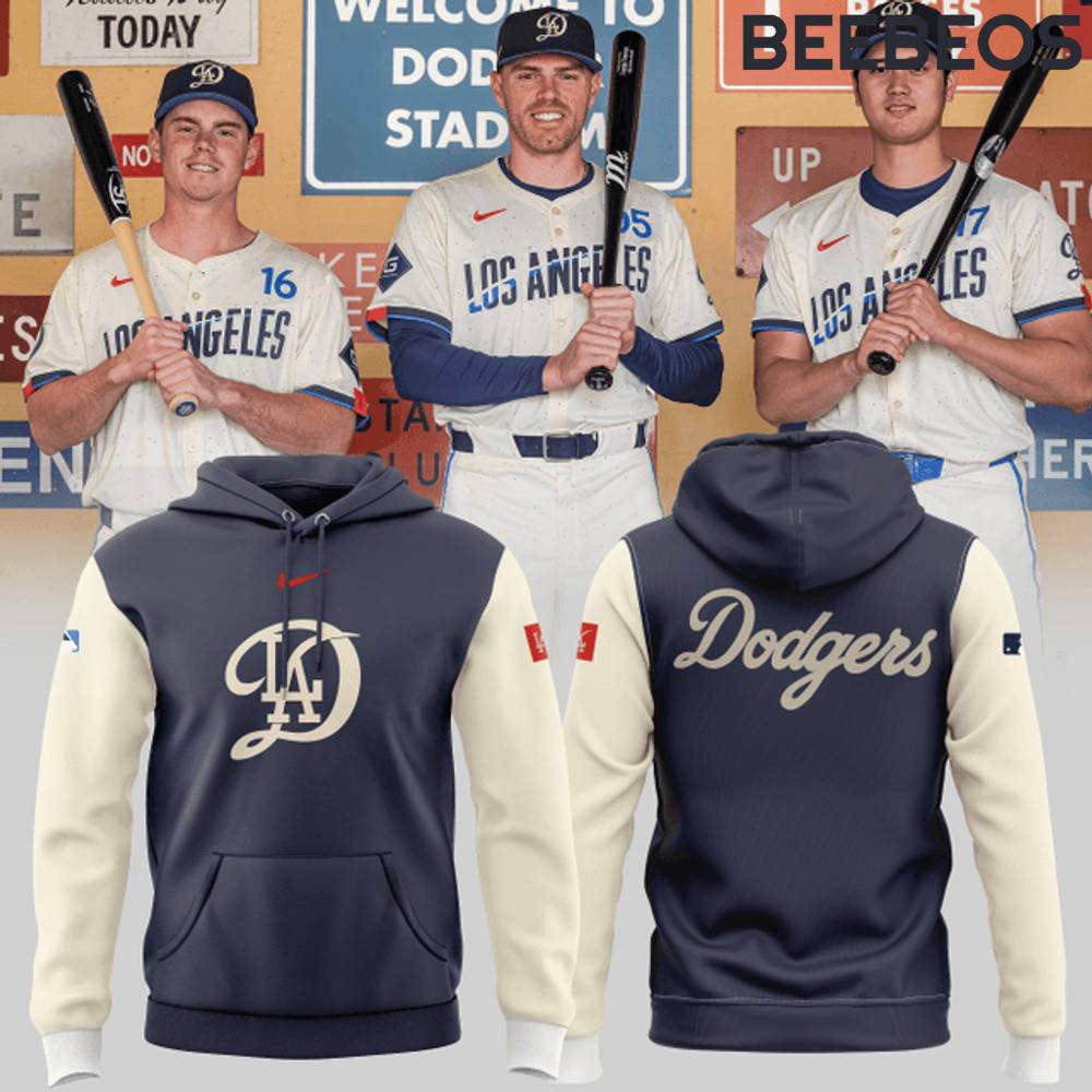 Los Angeles Dodgers 2024 City Connect Hoodie Pants Cap