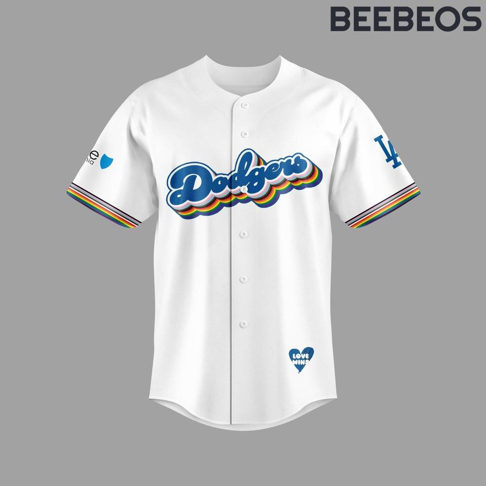 Los Angeles Dodgers Pride Month Baseball Jersey