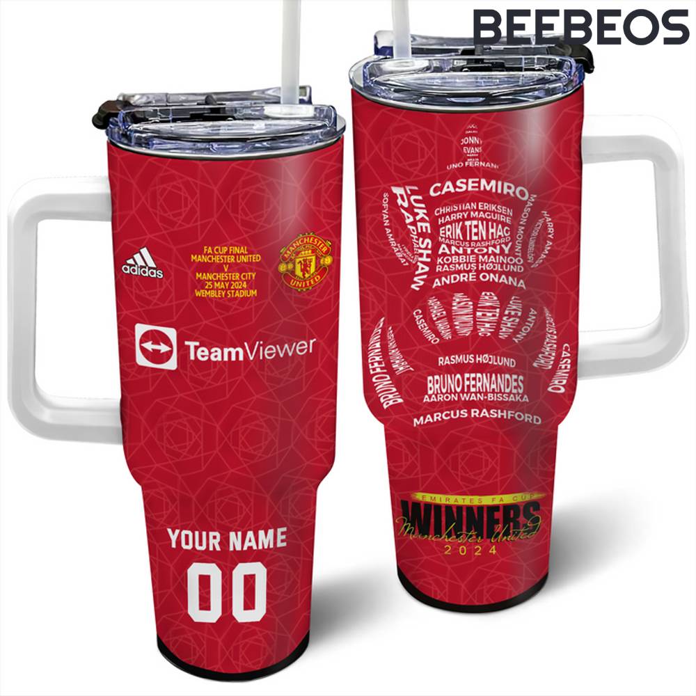 Manchester United FA Cup Champions Stanley Tumbler