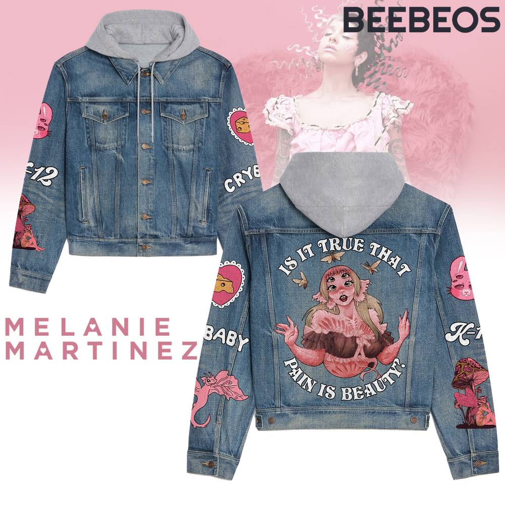 Melanie Martinez Pink Hooded Denim Jacket