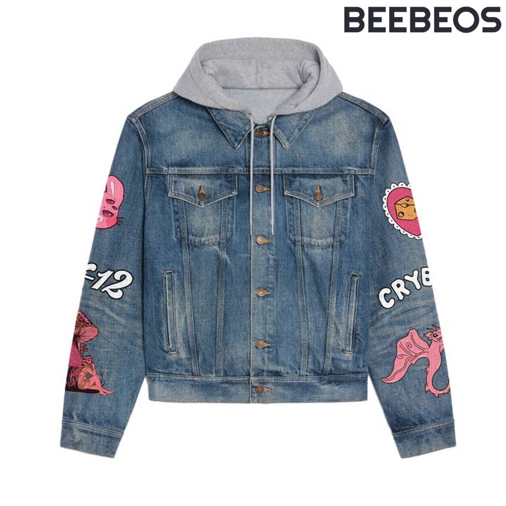 Melanie Martinez Pink Hooded Denim Jacket