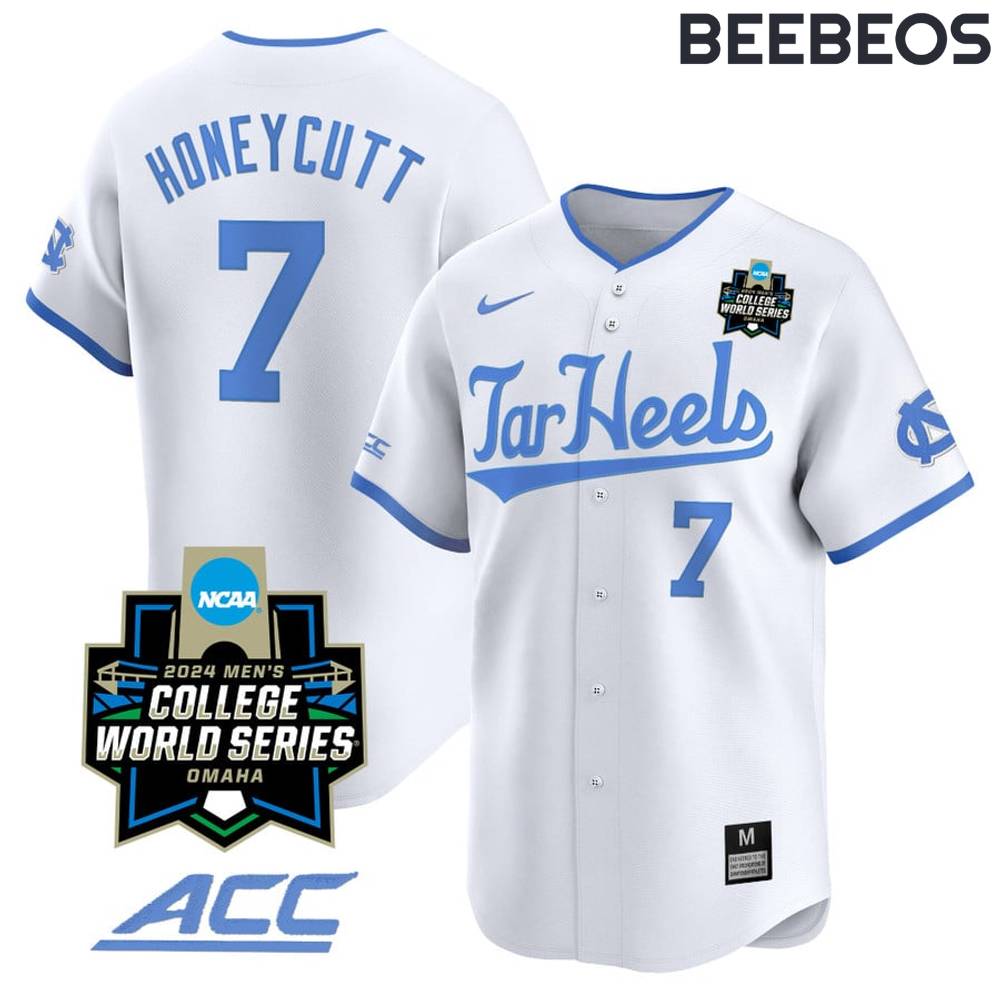 North Carolina Tar Heels 2024 College World Series Baseball Jersey – Blue