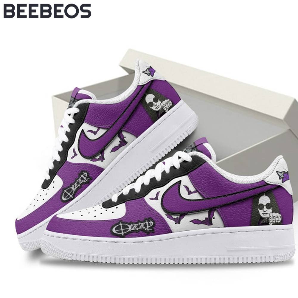 Ozzy Osbourne Purple Air Force 1 Sneaker