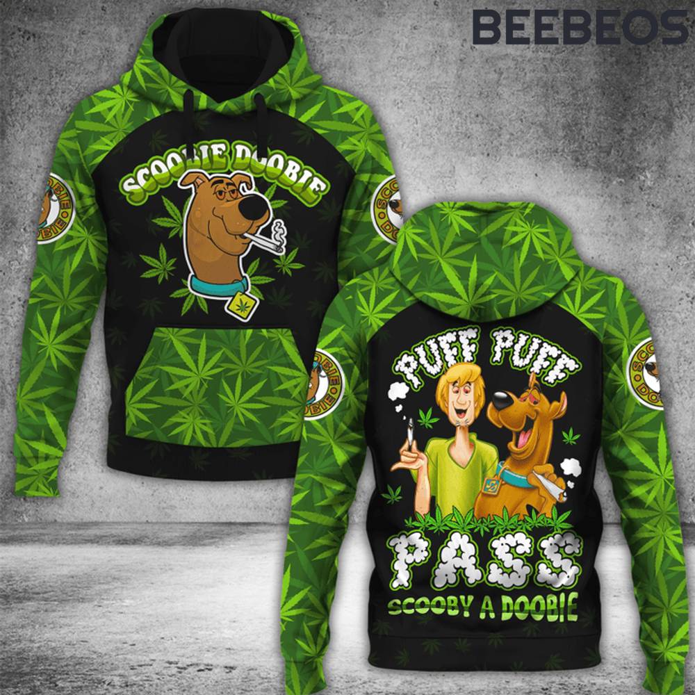 Scooby Doo Puff Puff Pass Weed Hoodie