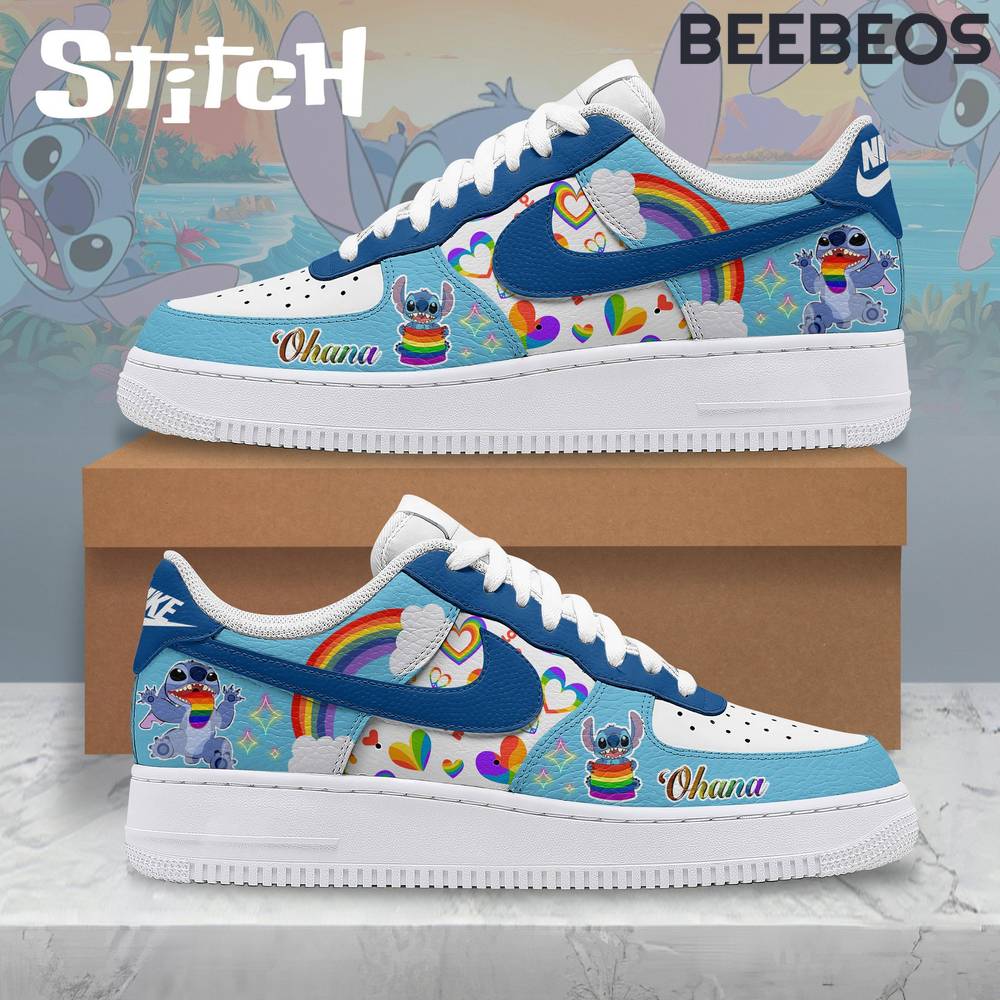 Stitch Ohana Pride Air Force 1