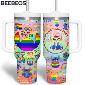 Stitch Pride Month Love is Love Stanley Tumbler