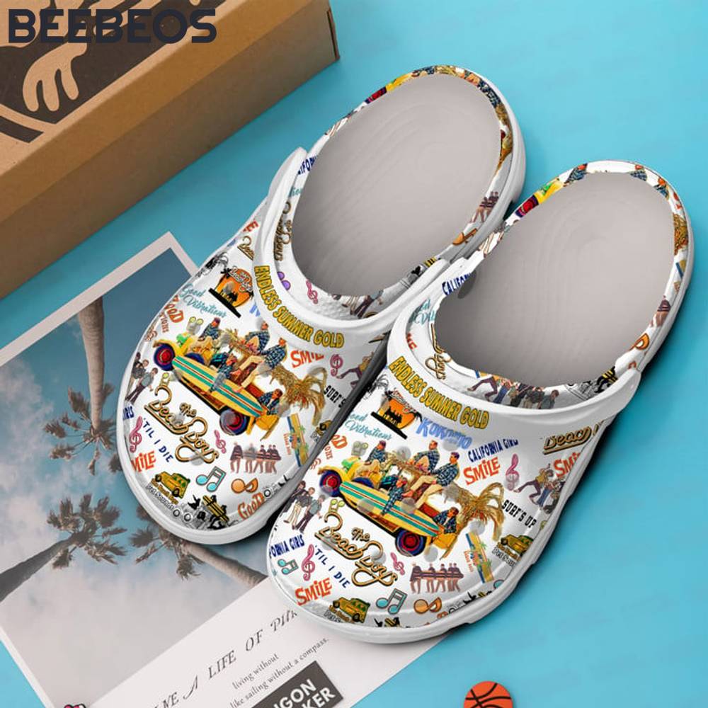 The Beach Boys Endless Summer Gold Crocs Shoes