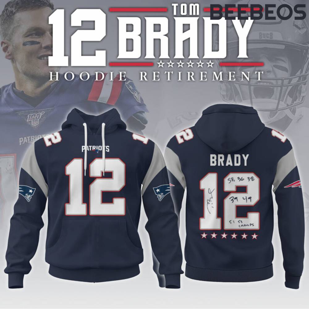 Tom Brady Navy Retirement Commemorative Hoodie Pants Cap