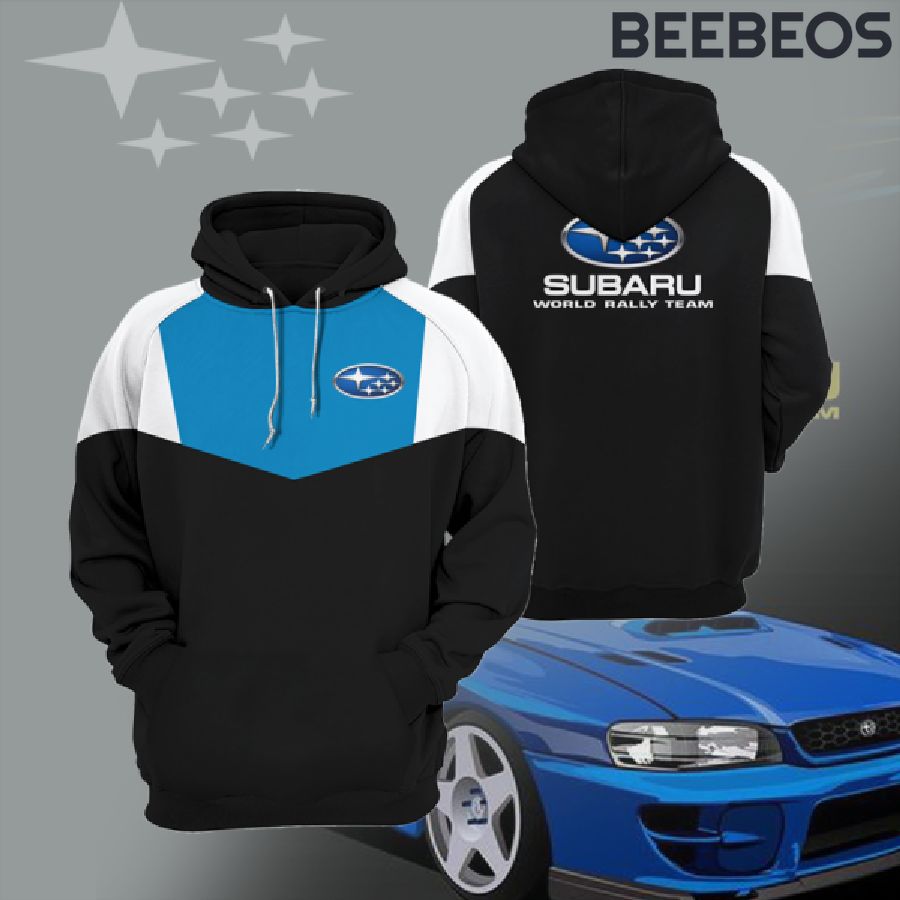 Subaru World Rally Team Black Hoodie