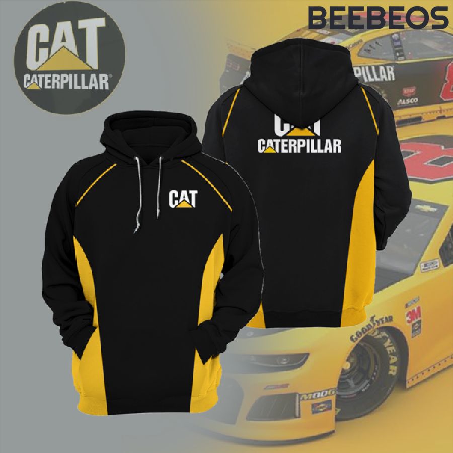 Caterpillar Racing Black Gold Hoodie