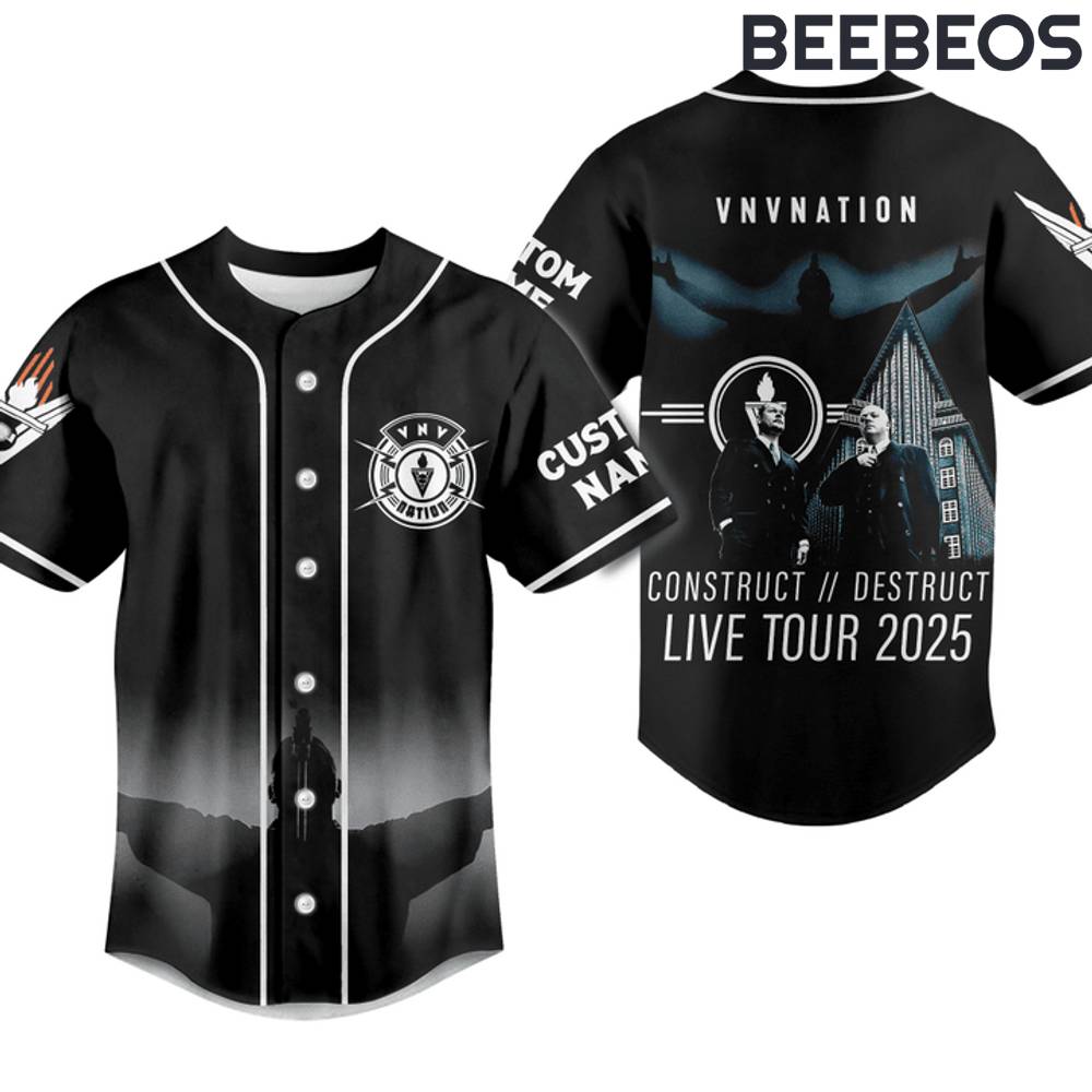 VNVNATION Construct Destruct Live Tour 2025 Baseball Jersey