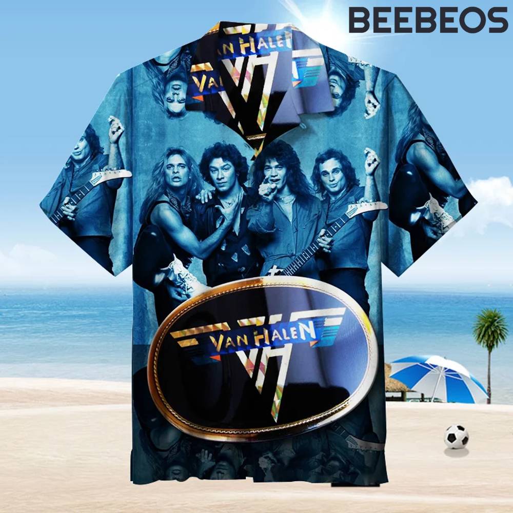 Van Halen Blue Hawaiian Shirt