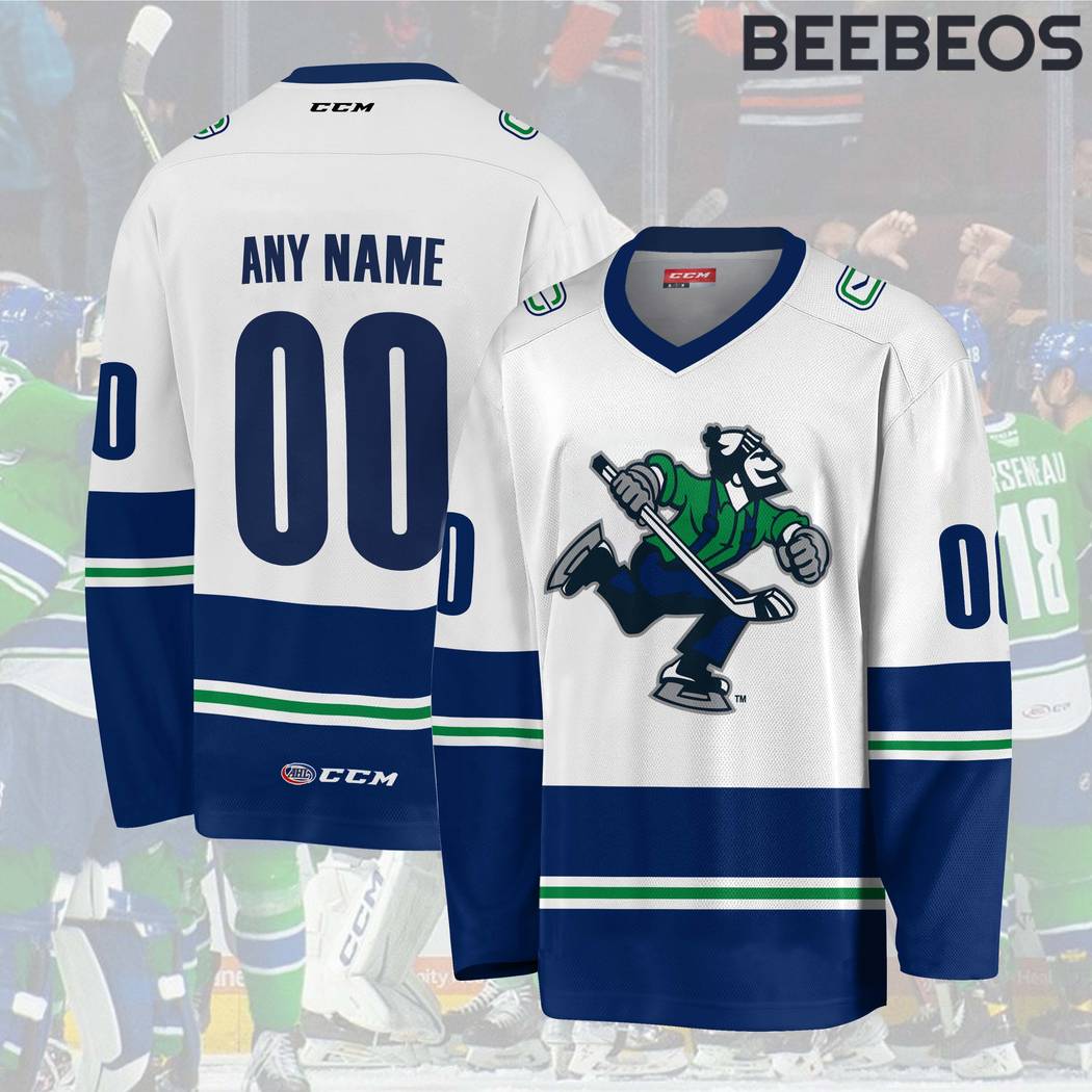 AHL Abbotsford Canucks White Hockey Jersey