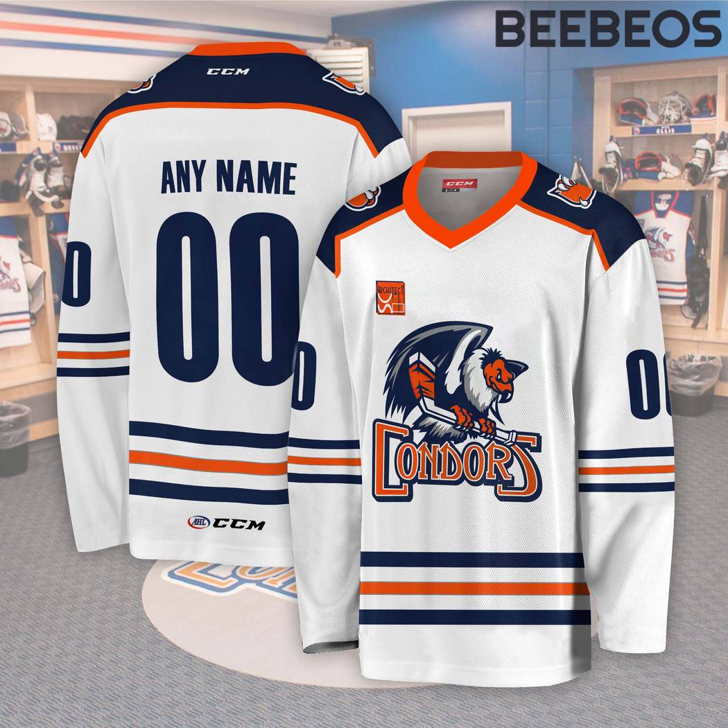 AHL Bakersfield Condors White Hockey Jersey