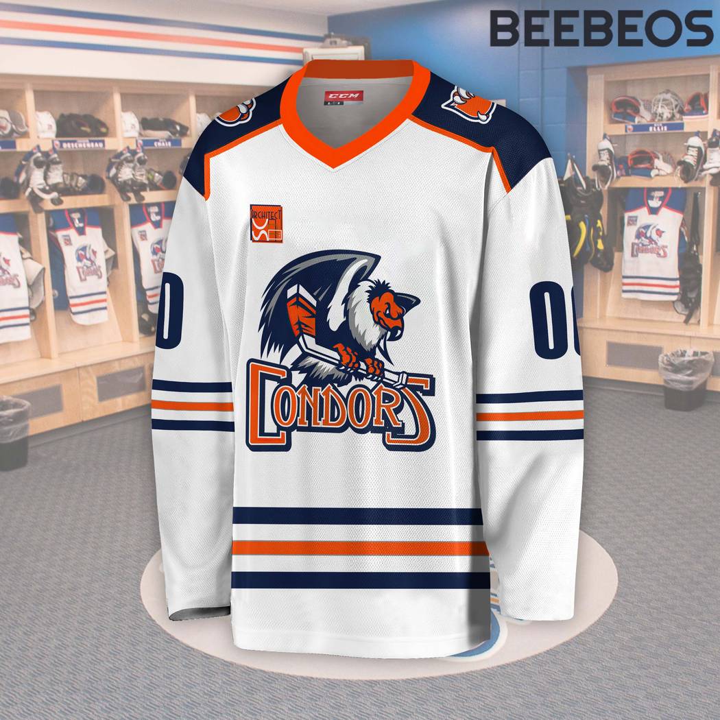 AHL Bakersfield Condors White Hockey Jersey