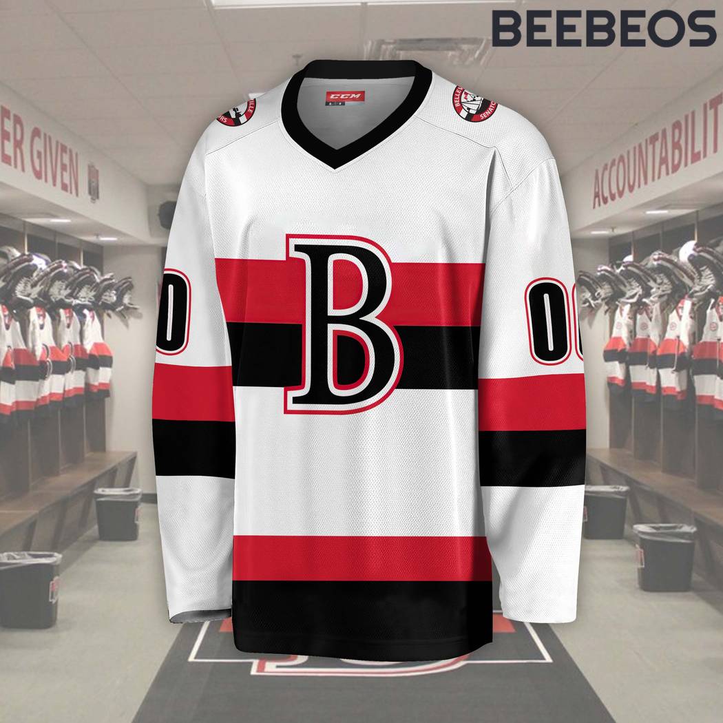 AHL Belleville Senators White Hockey Jersey