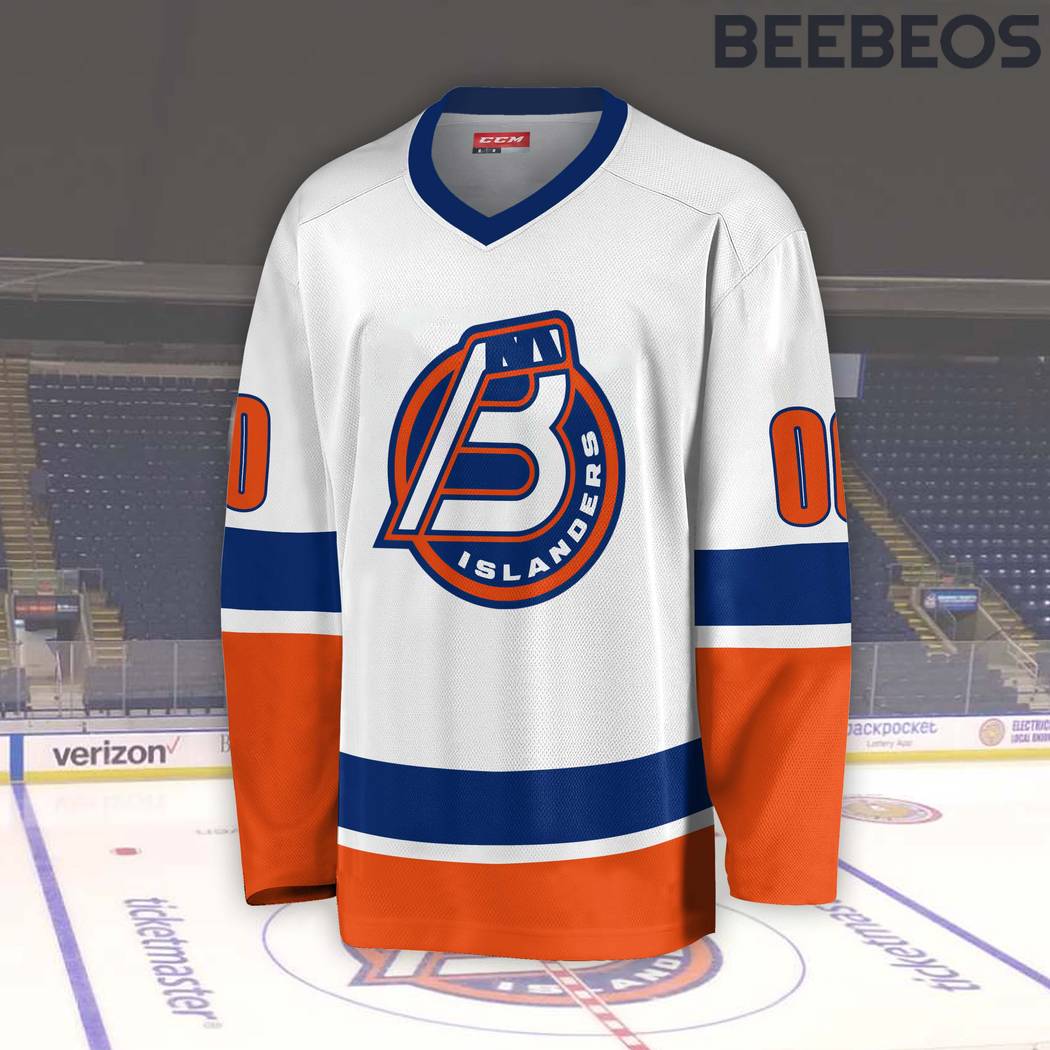 AHL Bridgeport Islanders White Hockey Jersey