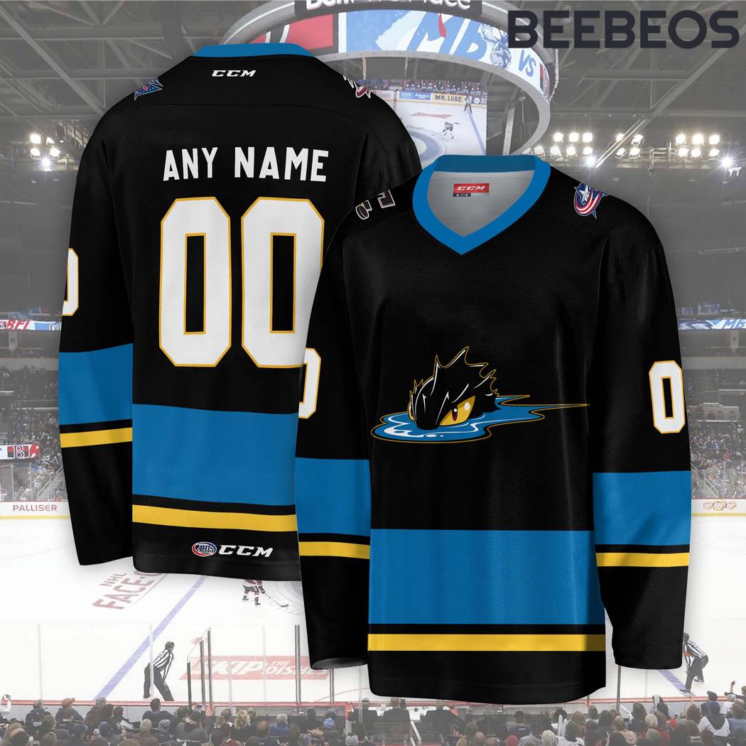 AHL San Jose Barracuda Grey Hockey Jersey