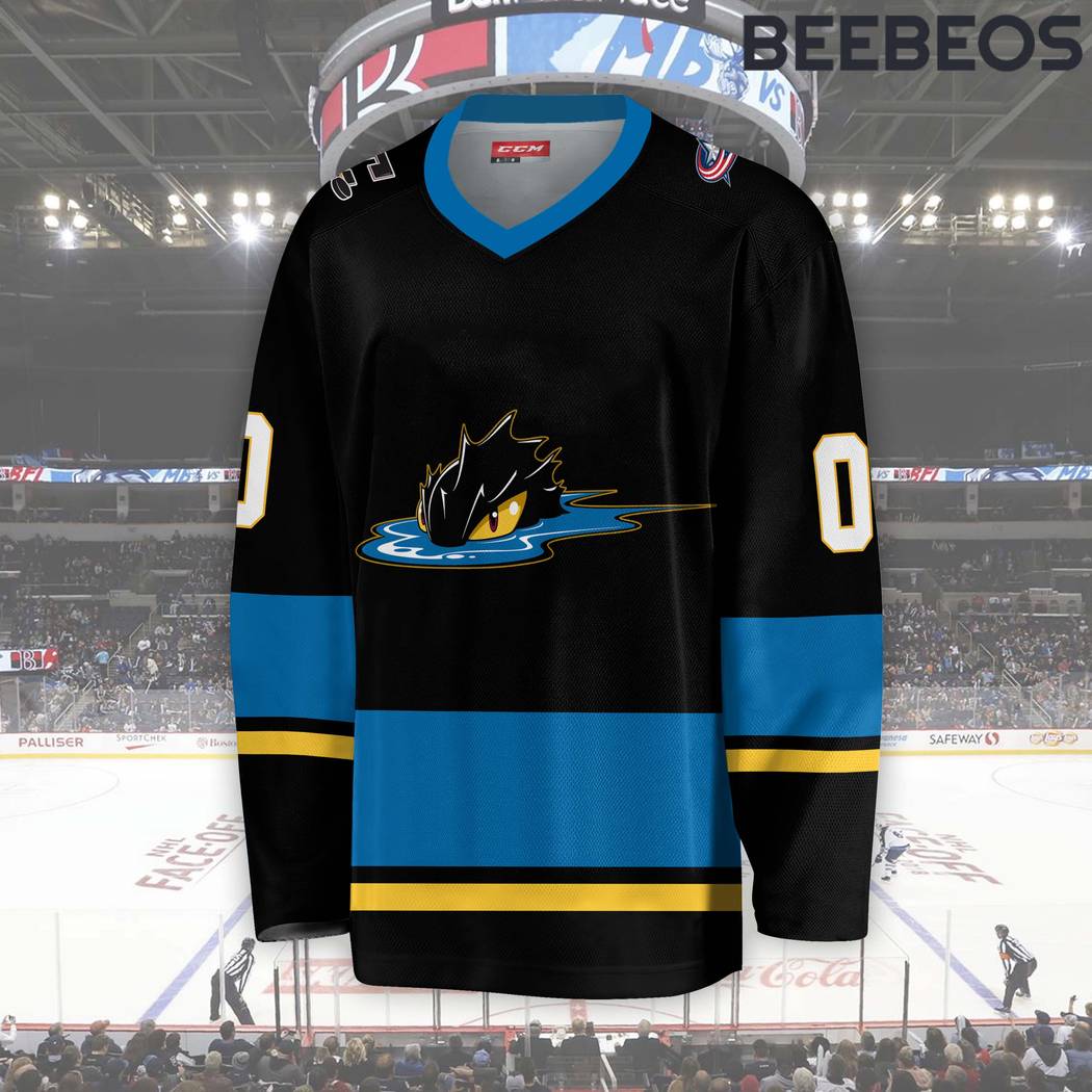 AHL Cleveland Monsters Black Hockey Jersey