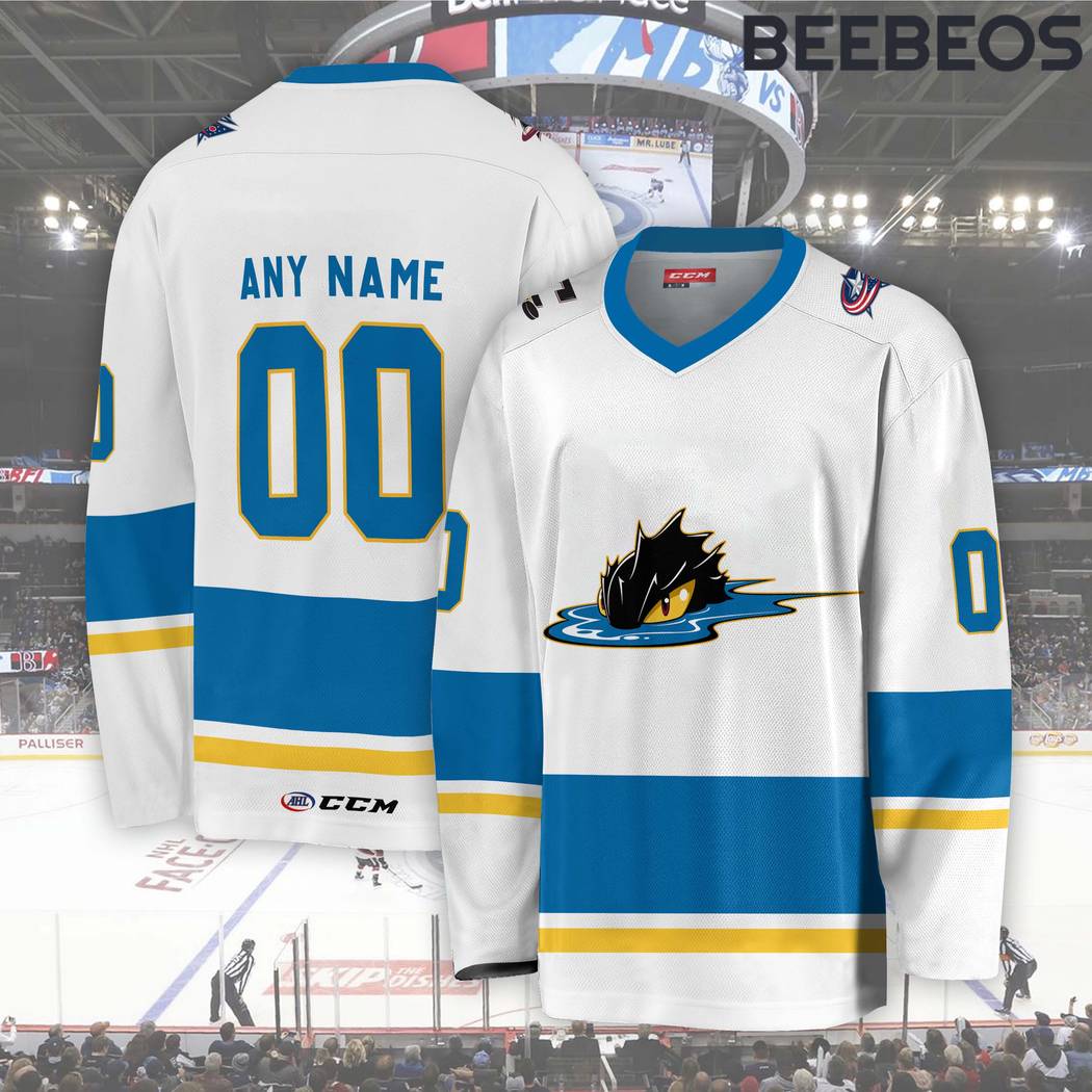 AHL Cleveland Monsters White Hockey Jersey