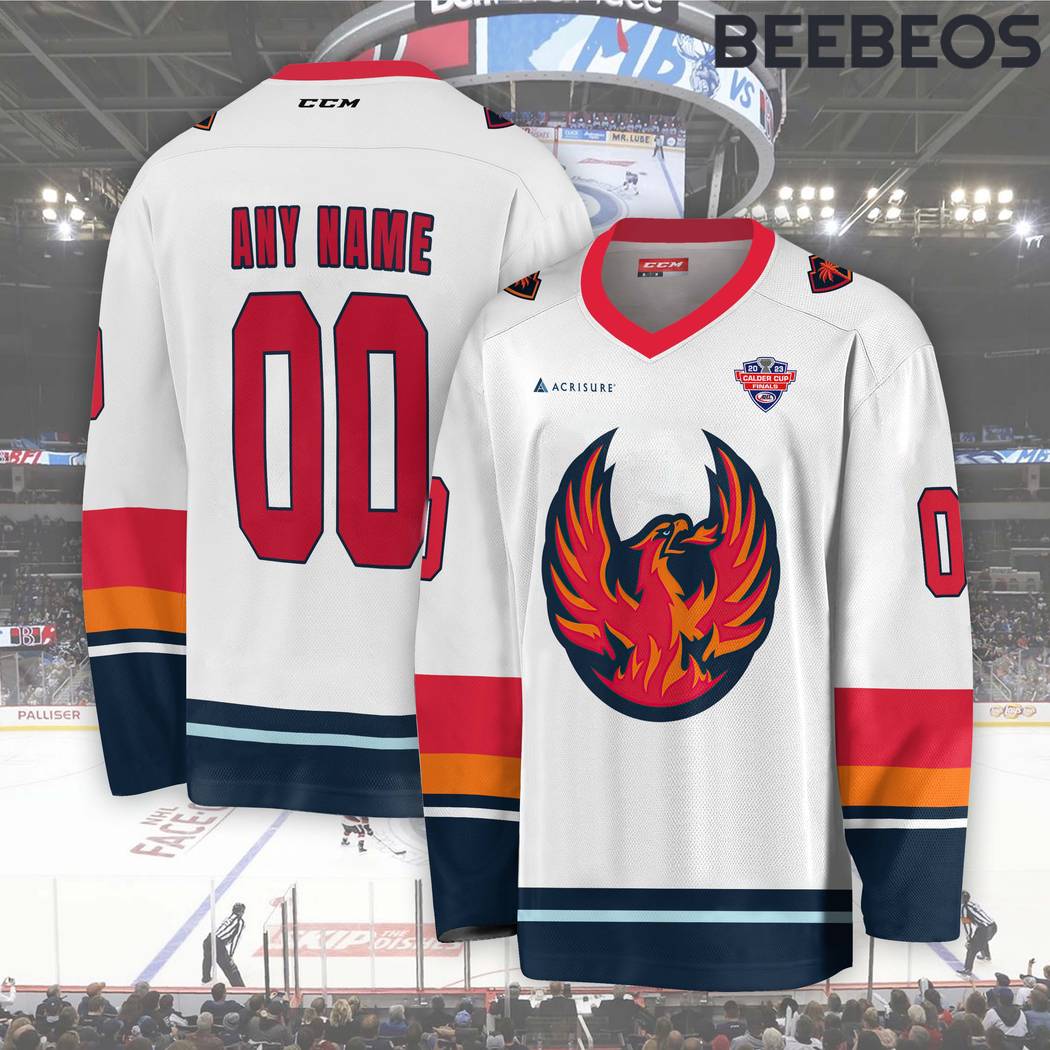 AHL Cleveland Monsters White Hockey Jersey