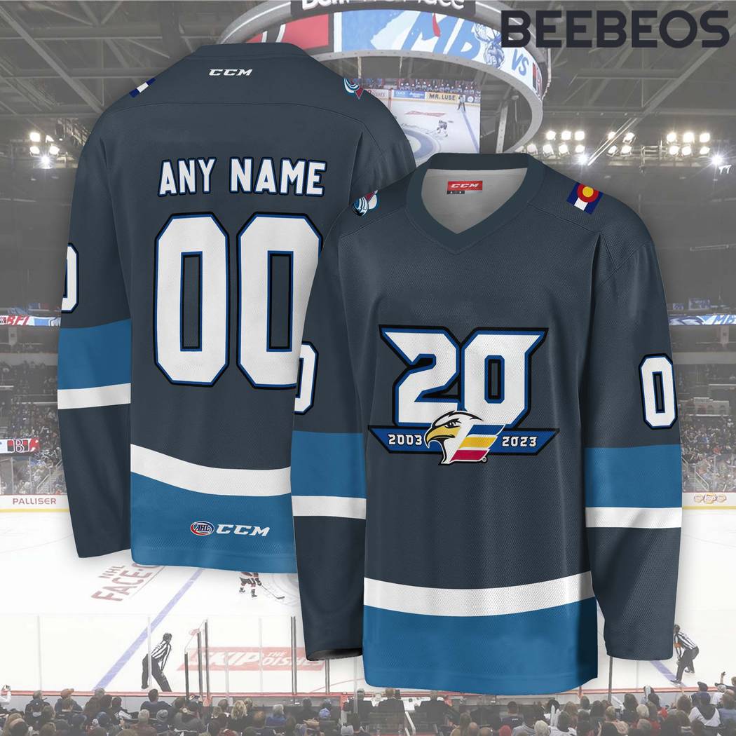 AHL Colorado Eagles Grey Hockey Jersey