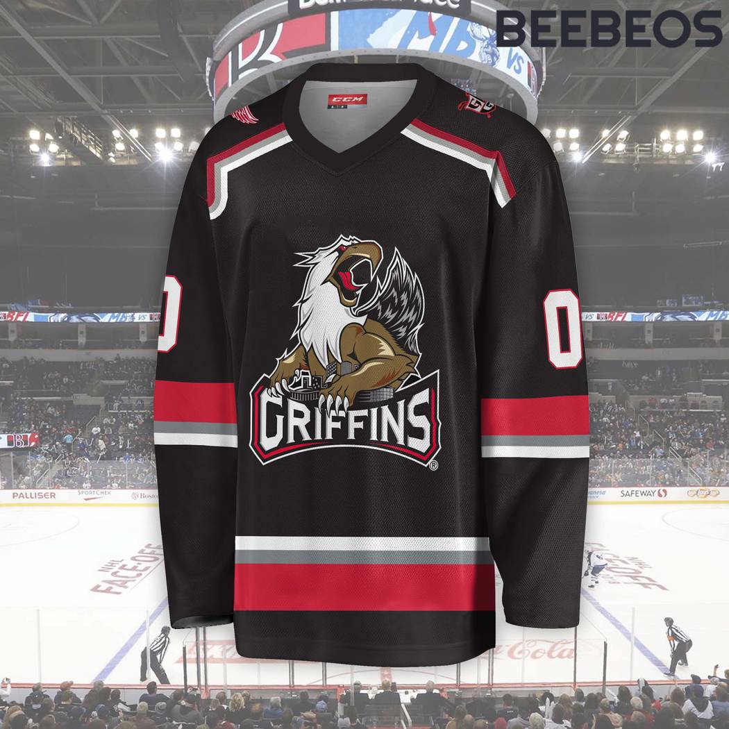 AHL Grand Rapids Griffins Black Hockey Jersey